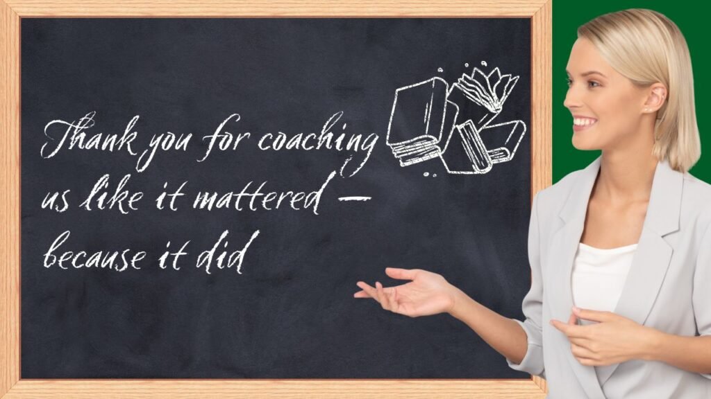 Thank you messages for coaches at end of season