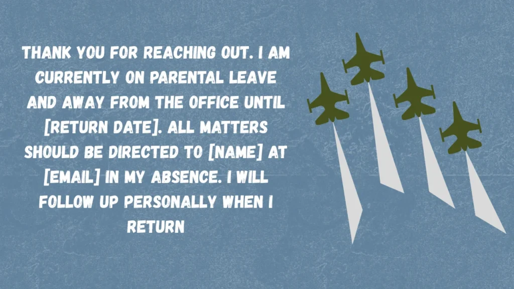 Professional Out of Office Messages for Maternity Leave