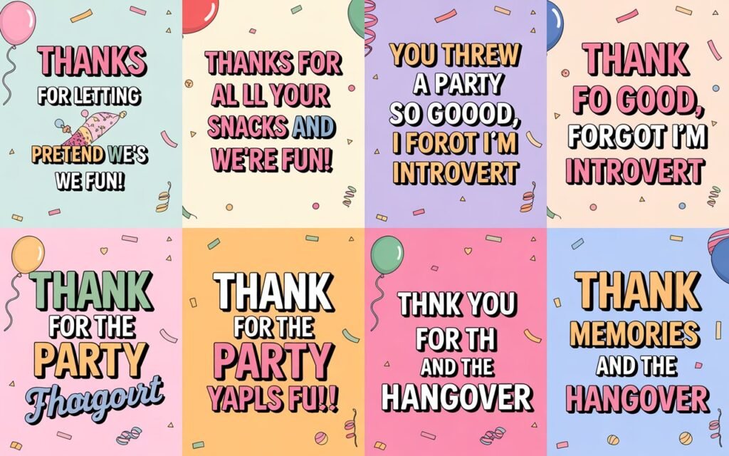 Thank You Messages for Every Type of Party Host