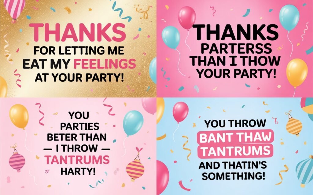 Funny Thank You Messages for Party Host