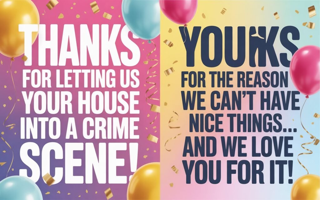 Heartfelt Thank You Messages for Party Host