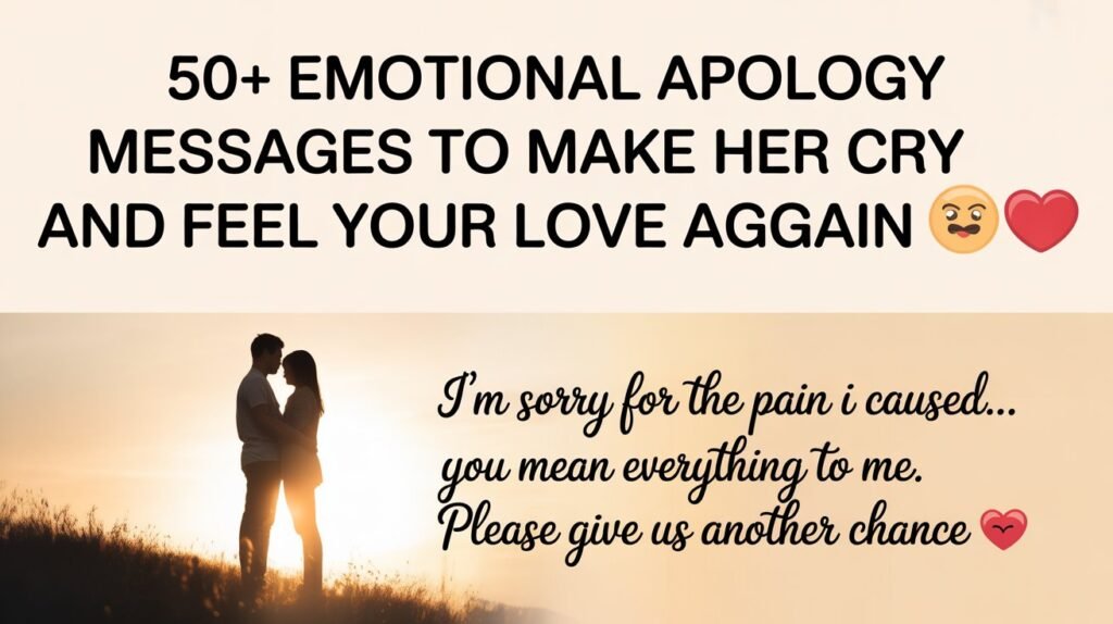 Deep Sorry Messages for Her That Hit Different